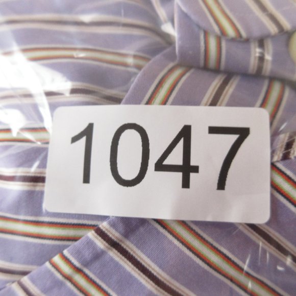 Ralph Lauren Classic Striped Casual Button Down Shirt Size 17 Long Sleeve - Picture 12 of 12